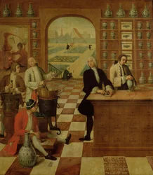 The Apothecary C. Morelot in His Pharmacy